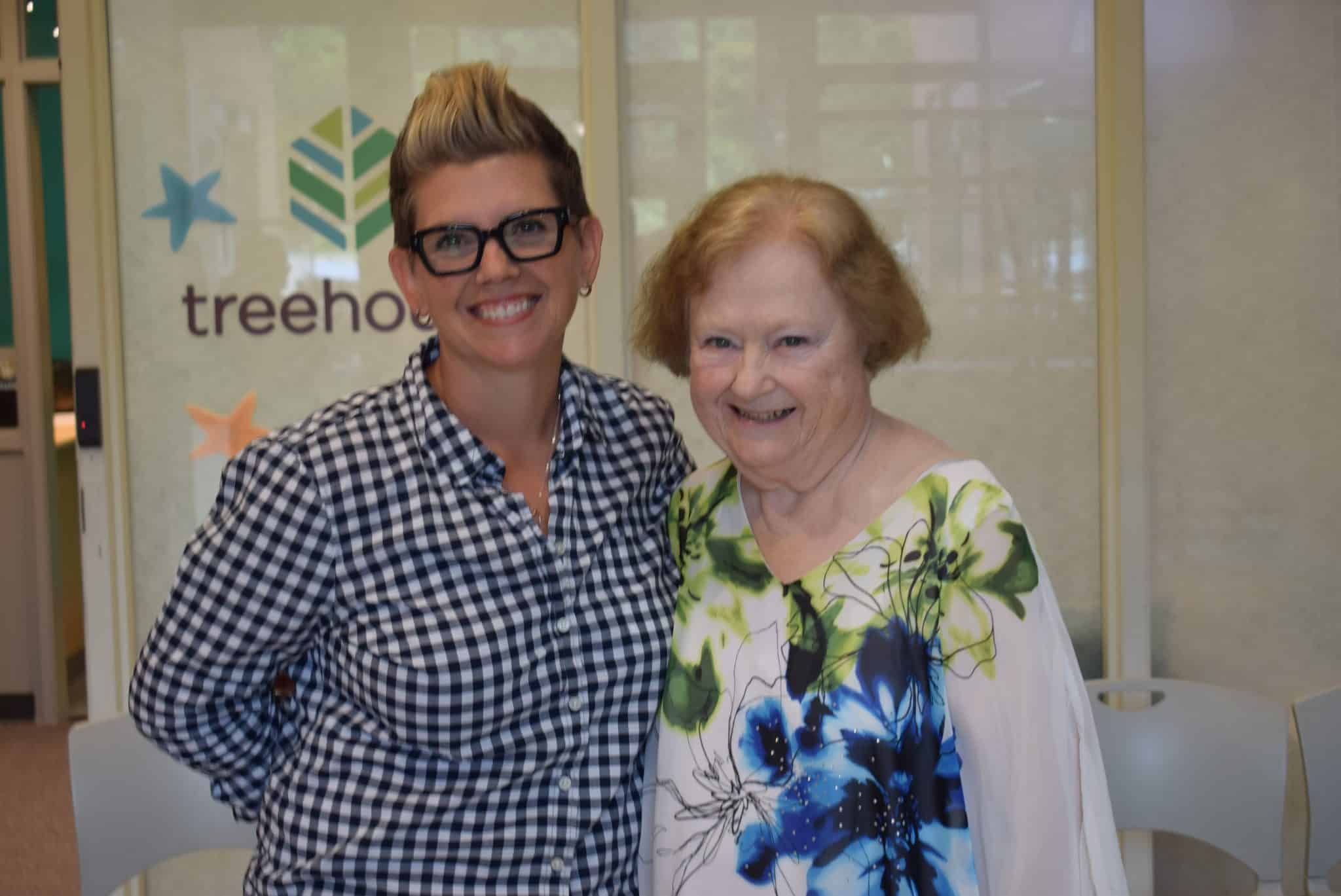 Dawn Rains, Treehouse CEO, and Dinah Martin, her former internship supervisor.
